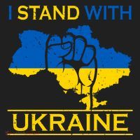 I Stand With Ukraine Map Women's Sweatshirt thumb 2