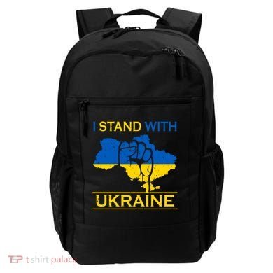 I Stand With Ukraine Map Backpack