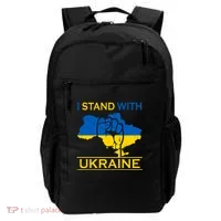 I Stand With Ukraine Map Backpack thumb 0
