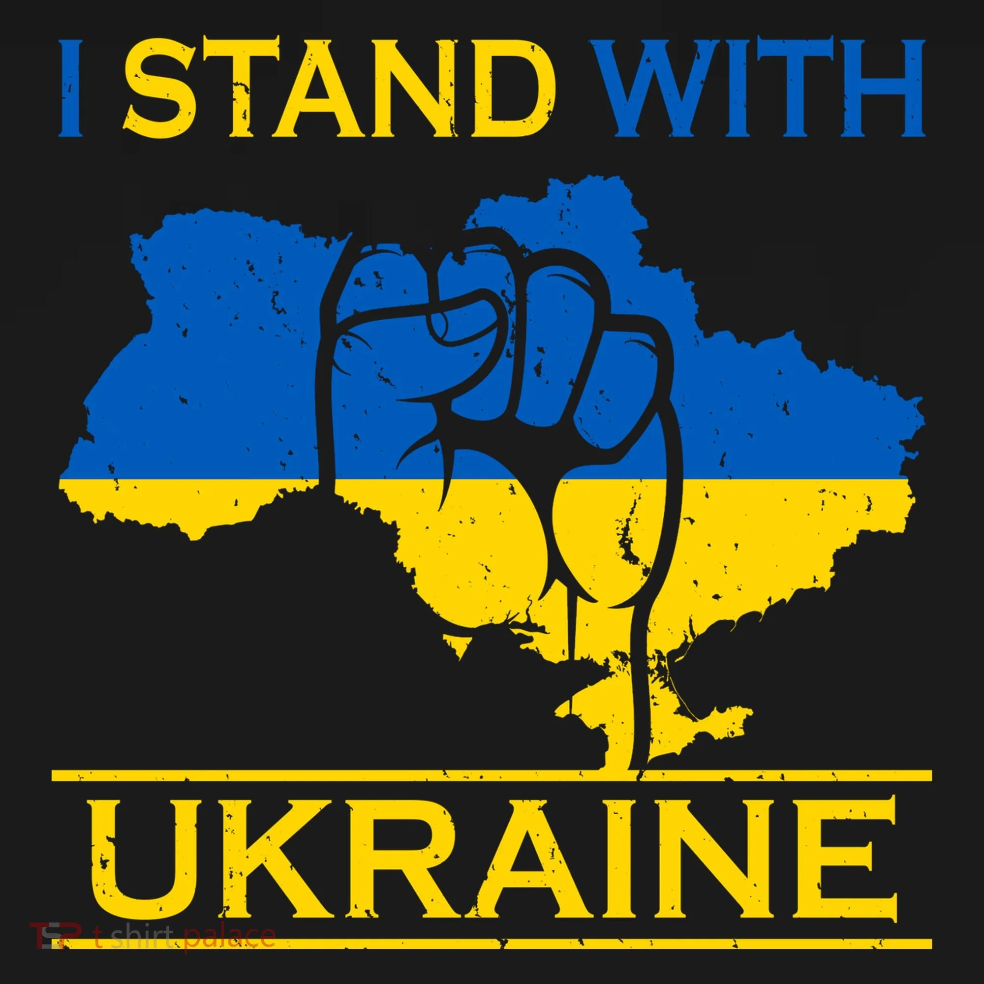 I Stand With Ukraine Map Backpack