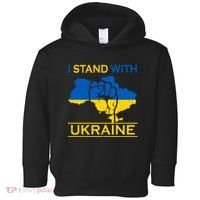 I Stand With Ukraine Map Toddler Hoodie thumb 0