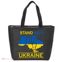 I Stand With Ukraine Map Tote Bag thumb 0