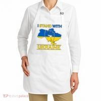 I Stand With Ukraine Map Apron thumb 2