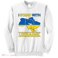 I Stand With Ukraine Map Sweatshirt thumb 0