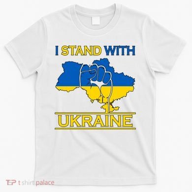 I Stand With Ukraine Map T-Shirt