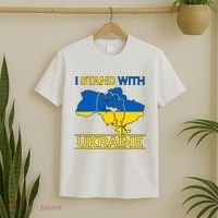 I Stand With Ukraine Map T-Shirt thumb 2