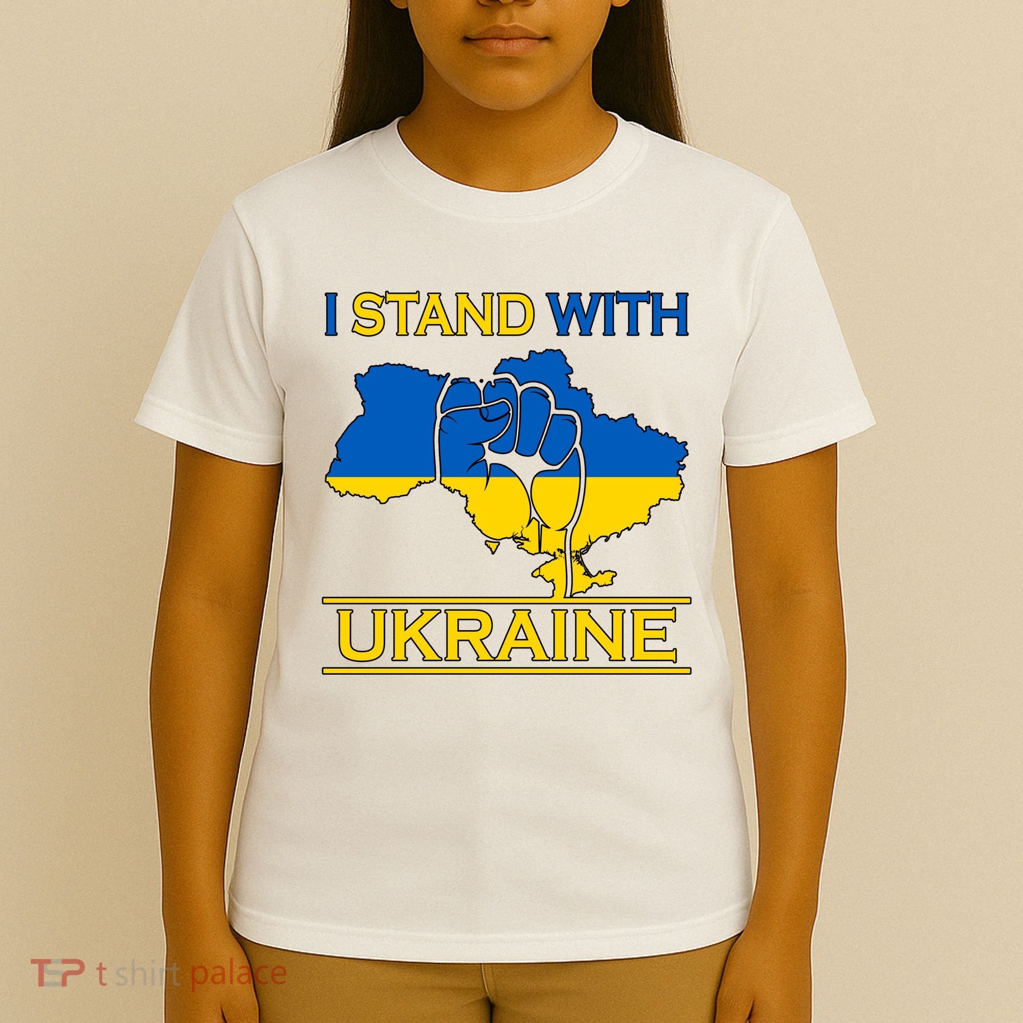 I Stand With Ukraine Map T-Shirt