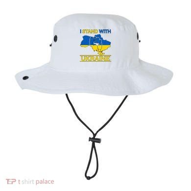 I Stand With Ukraine Map Bucket Hat