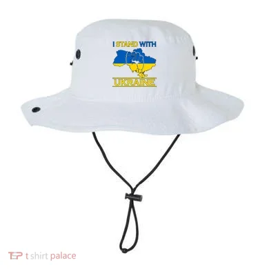 I Stand With Ukraine Map Bucket Hat