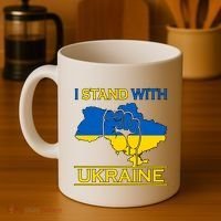 I Stand With Ukraine Map Coffee Mug thumb 4