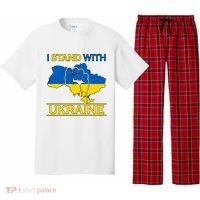 I Stand With Ukraine Map Pajama Set thumb 0