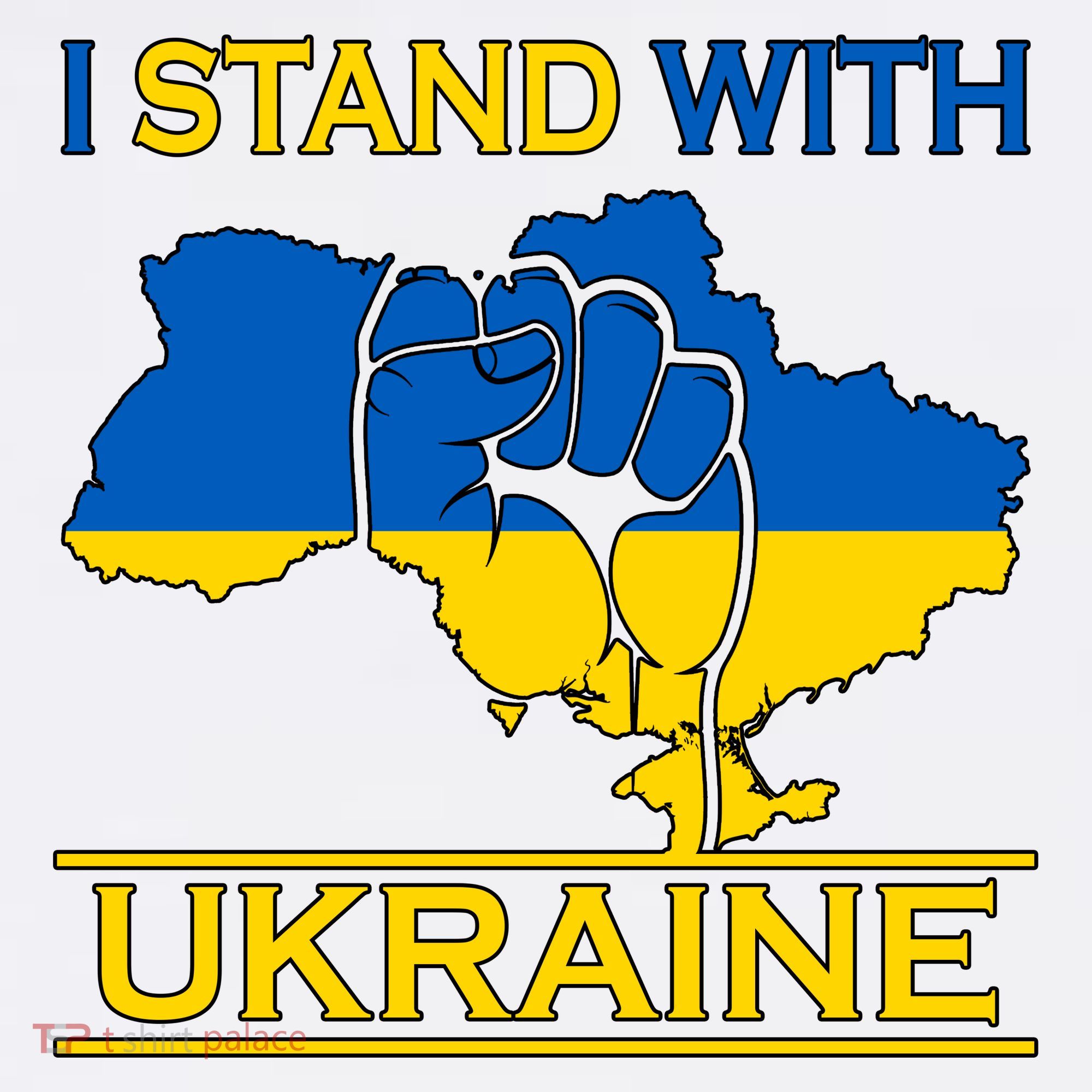 I Stand With Ukraine Map Hat
