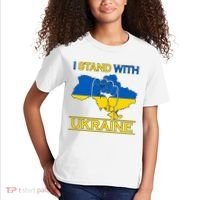 I Stand With Ukraine Map Kids T-Shirt thumb 2