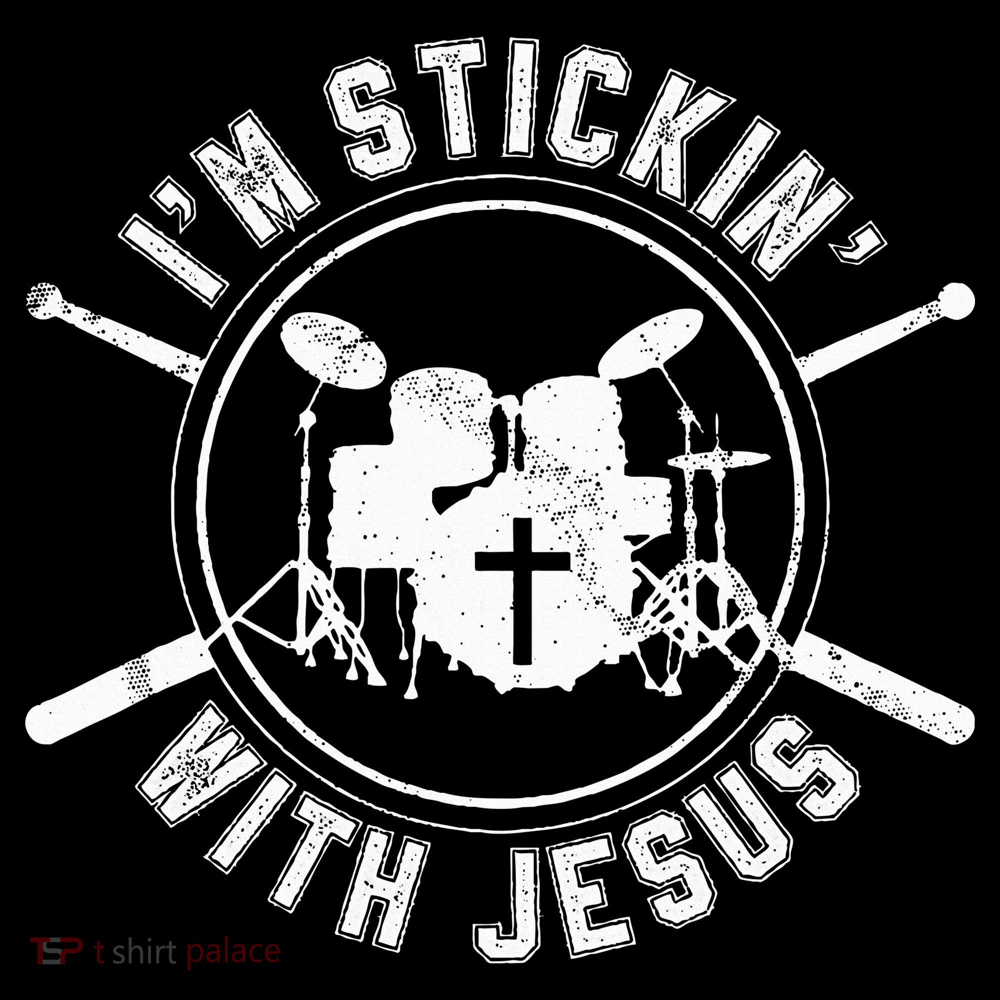 IM Stickin With Jesus Christian Drummer Drum Sticks Women's Hoodie