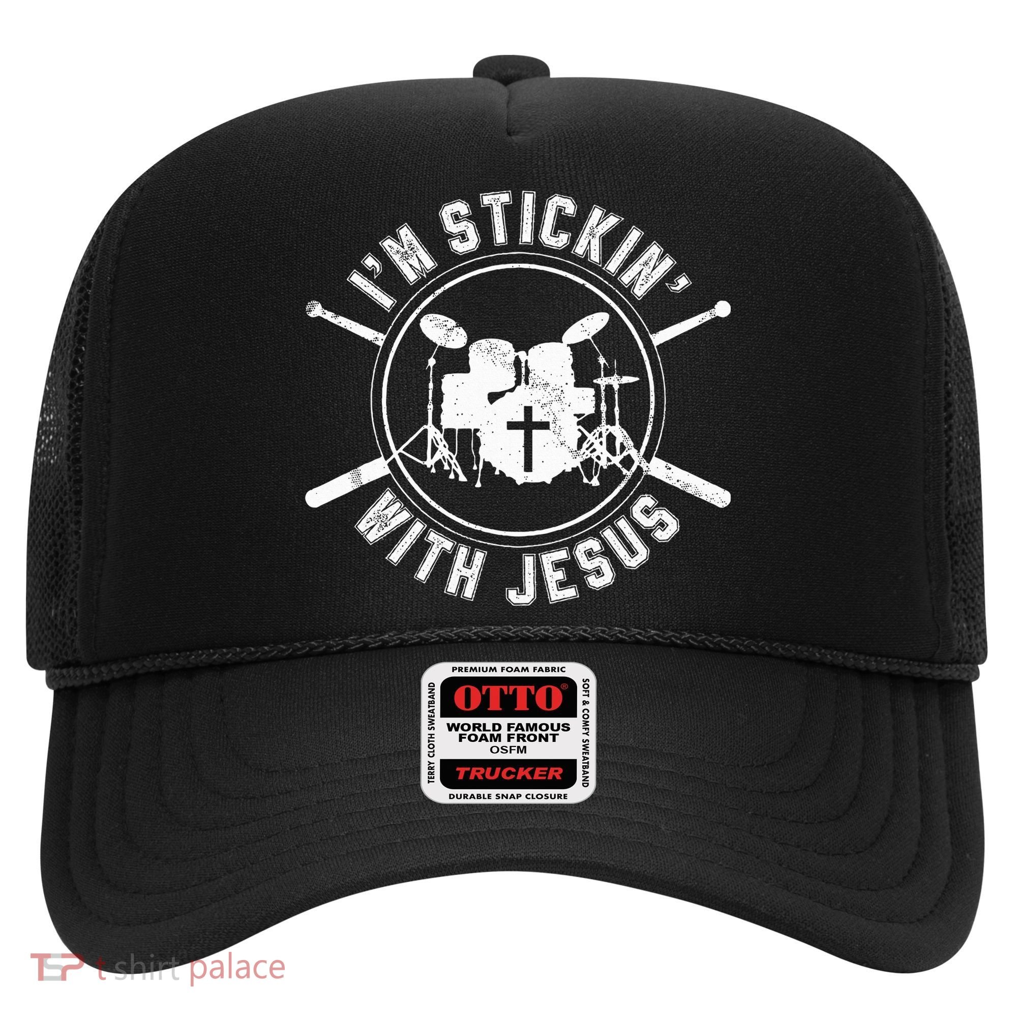 IM Stickin With Jesus Christian Drummer Drum Sticks Hat