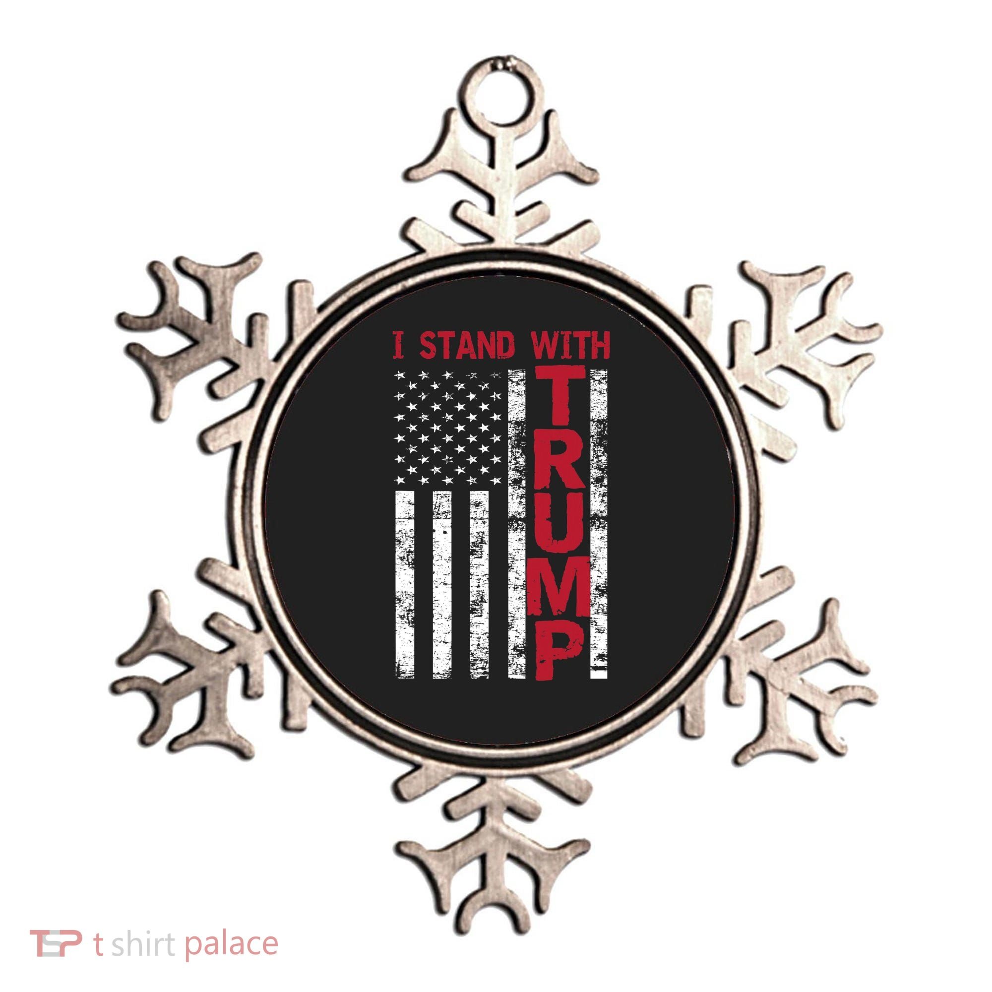 I Stand With Trump I Stand With America Cool Patriotic Ornament