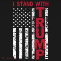 I Stand With Trump I Stand With America Cool Patriotic Ornament thumb 1