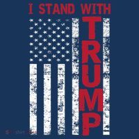 I Stand With Trump I Stand With America Cool Patriotic Apron thumb 3