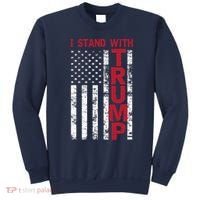 I Stand With Trump I Stand With America Cool Patriotic Sweatshirt thumb 0