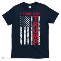 I Stand With Trump I Stand With America Cool Patriotic T-Shirt thumb 0