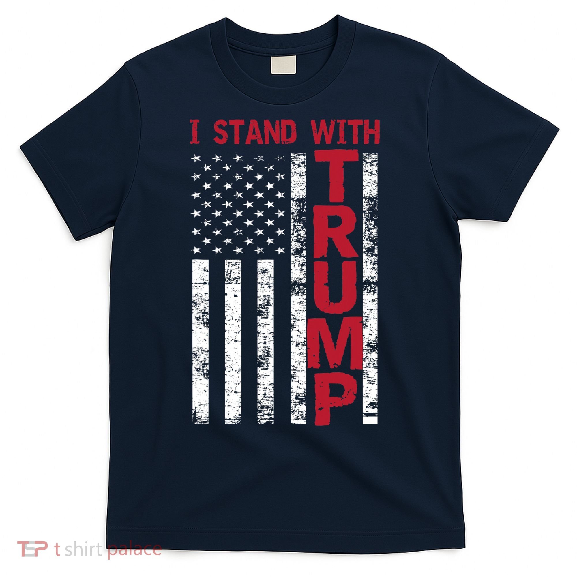 I Stand With Trump I Stand With America Cool Patriotic T-Shirt