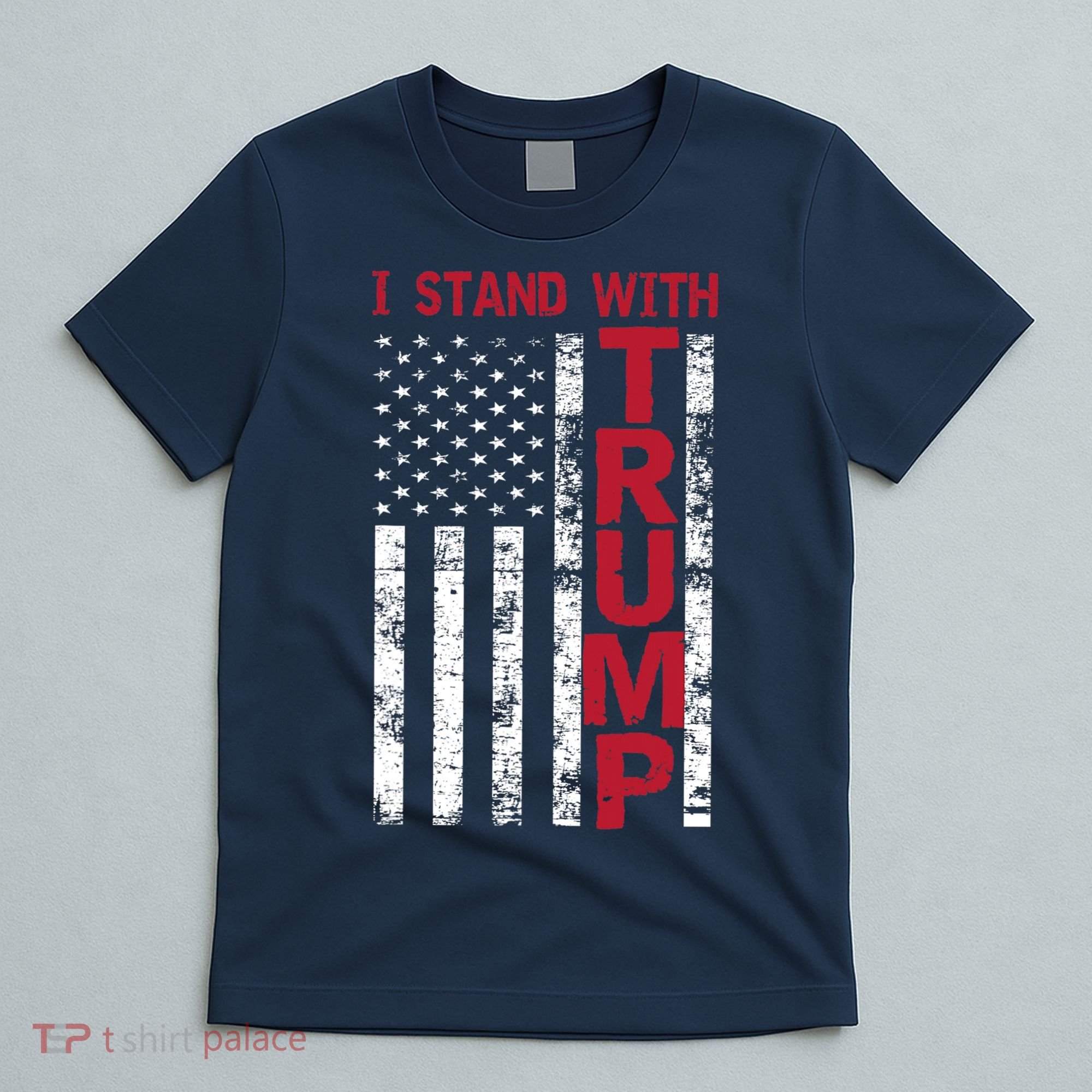 I Stand With Trump I Stand With America Cool Patriotic T-Shirt