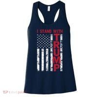 I Stand With Trump I Stand With America Cool Patriotic Women's Tank Top thumb 0