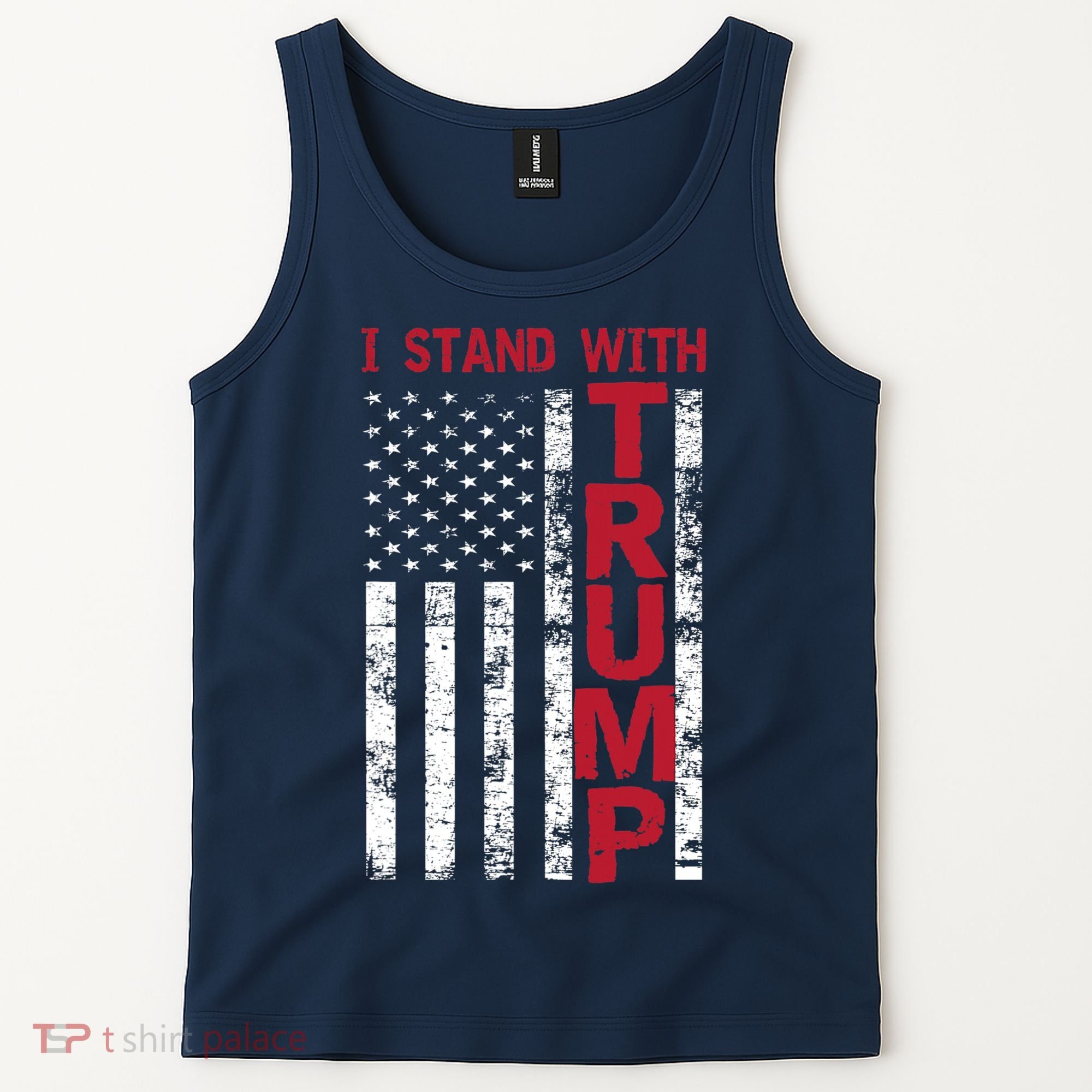 I Stand With Trump I Stand With America Cool Patriotic Tank Top