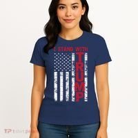 I Stand With Trump I Stand With America Cool Patriotic Women's T-Shirt thumb 4