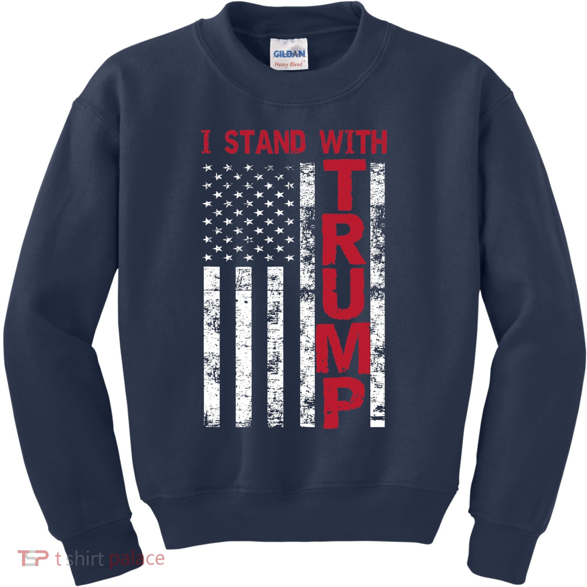 I Stand With Trump I Stand With America Cool Patriotic Kids Sweatshirt