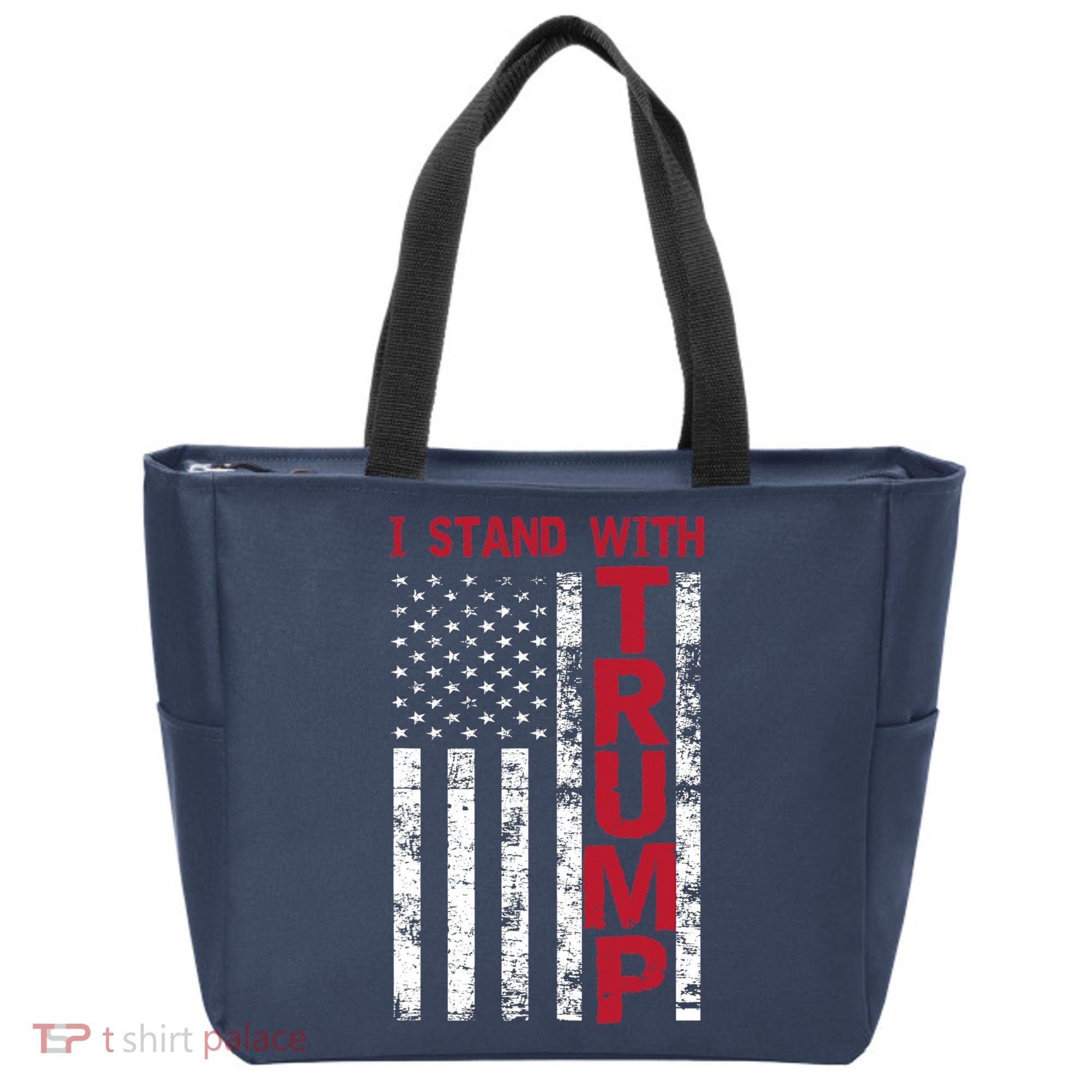 I Stand With Trump I Stand With America Cool Patriotic Tote Bag