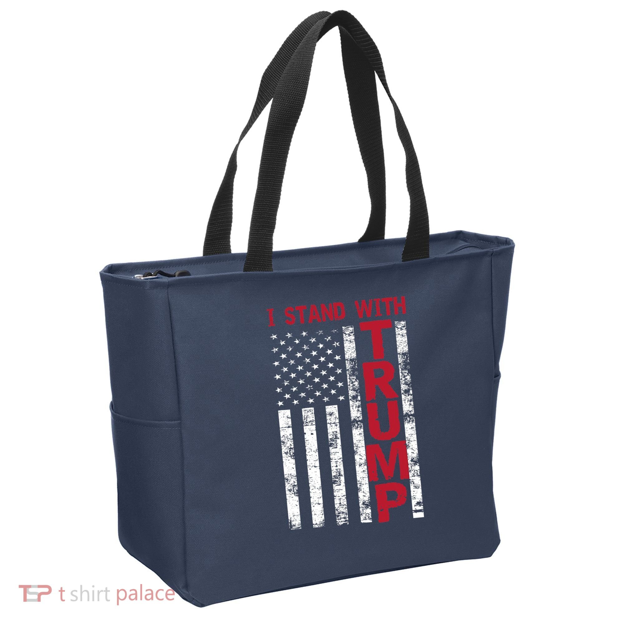 I Stand With Trump I Stand With America Cool Patriotic Tote Bag