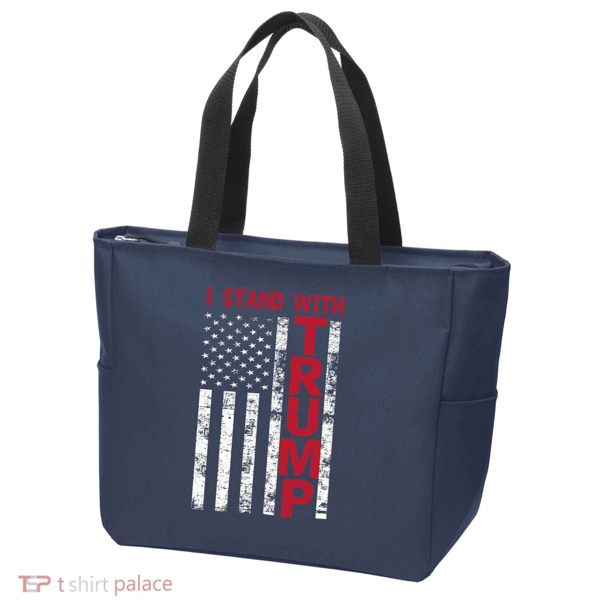 I Stand With Trump I Stand With America Cool Patriotic Tote Bag