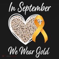 In September We Wear Gold Leopard Print Rainbow Childhood Cancer Awareness Women's Hoodie thumb 2