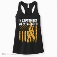 In September We Wear Gold Childhood Cancer Awareness Women's Tank Top thumb 0