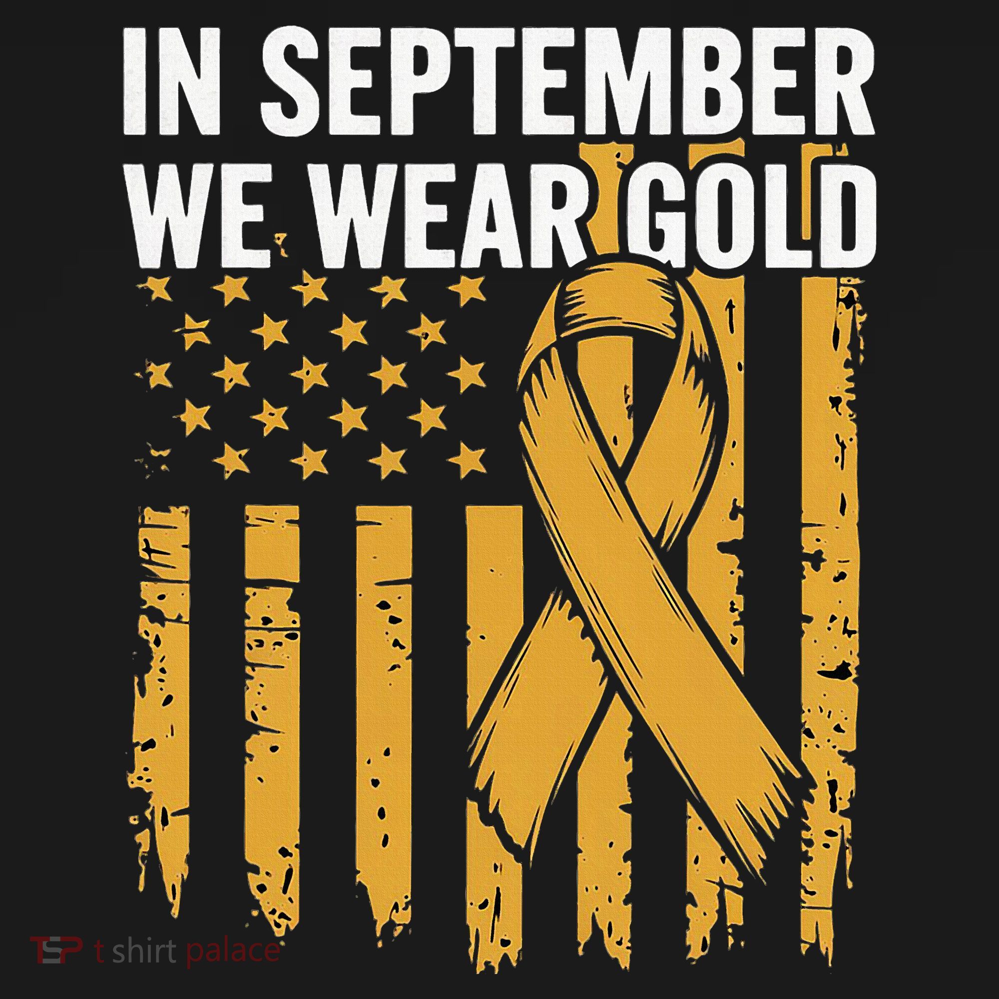 In September We Wear Gold Childhood Cancer Awareness Women's Tank Top
