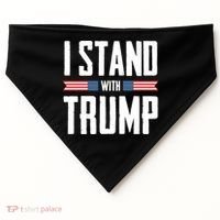 I Stand With Trump 2024 USA-Made Doggie Bandana thumb 0