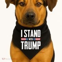 I Stand With Trump 2024 USA-Made Doggie Bandana thumb 1