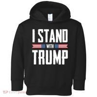 I Stand With Trump 2024 Toddler Hoodie thumb 0
