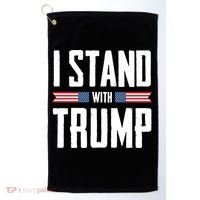 I Stand With Trump 2024 Golf Towel thumb 0