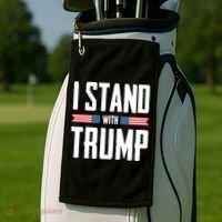 I Stand With Trump 2024 Golf Towel thumb 2