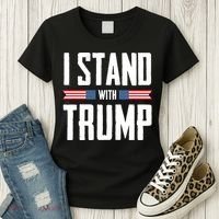I Stand With Trump 2024 Women's T-Shirt thumb 3