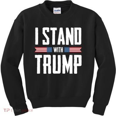 I Stand With Trump 2024 Kids Sweatshirt