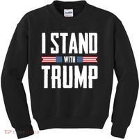 I Stand With Trump 2024 Kids Sweatshirt thumb 0