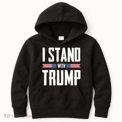 I Stand With Trump 2024 Kids Hoodie