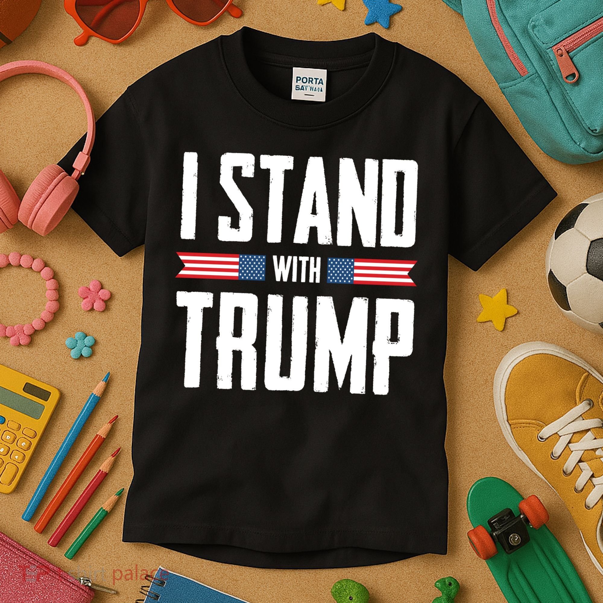 I Stand With Trump 2024 Kids T-Shirt