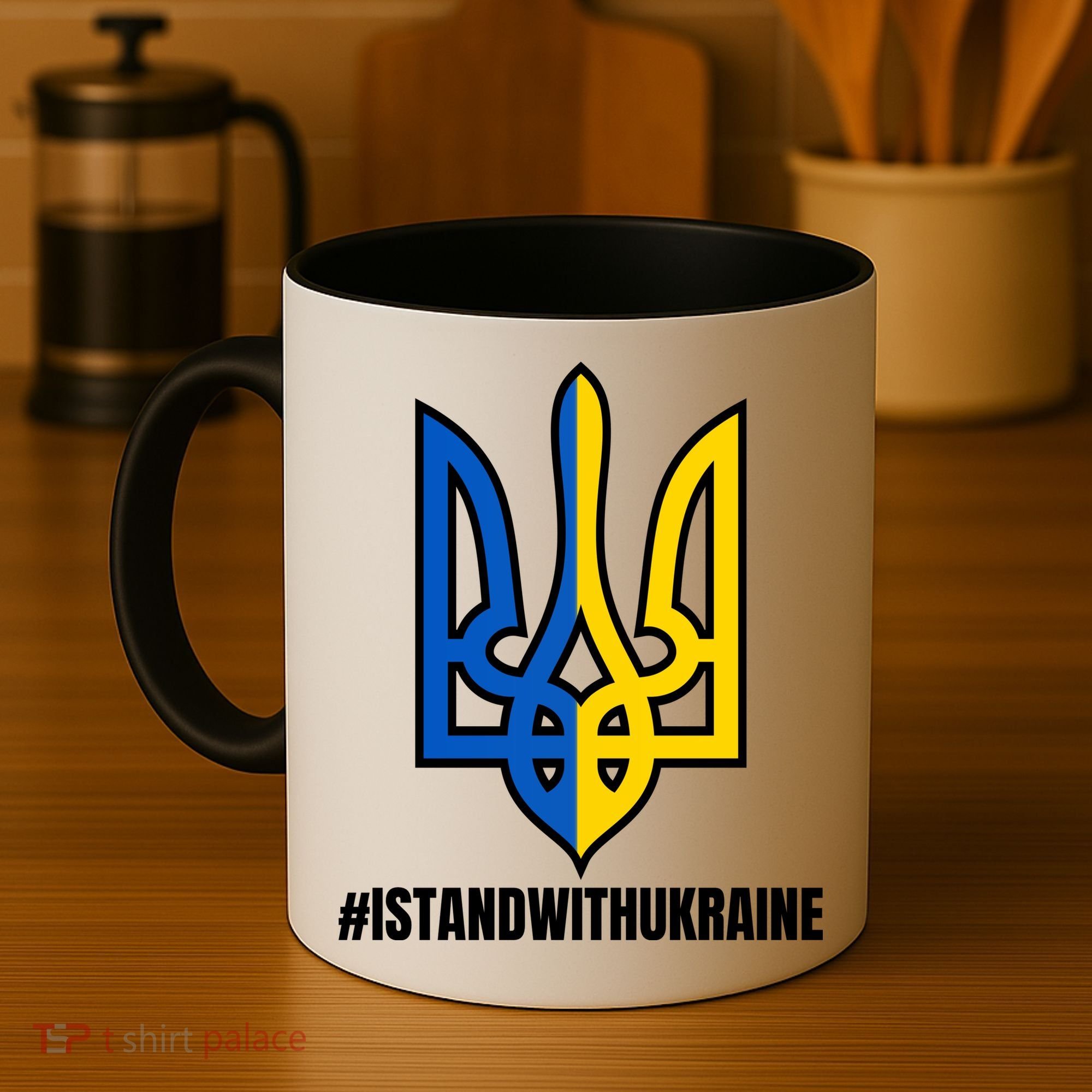 I Stand With Ukraine Flag Support Free Ukrainians Coffee Mug