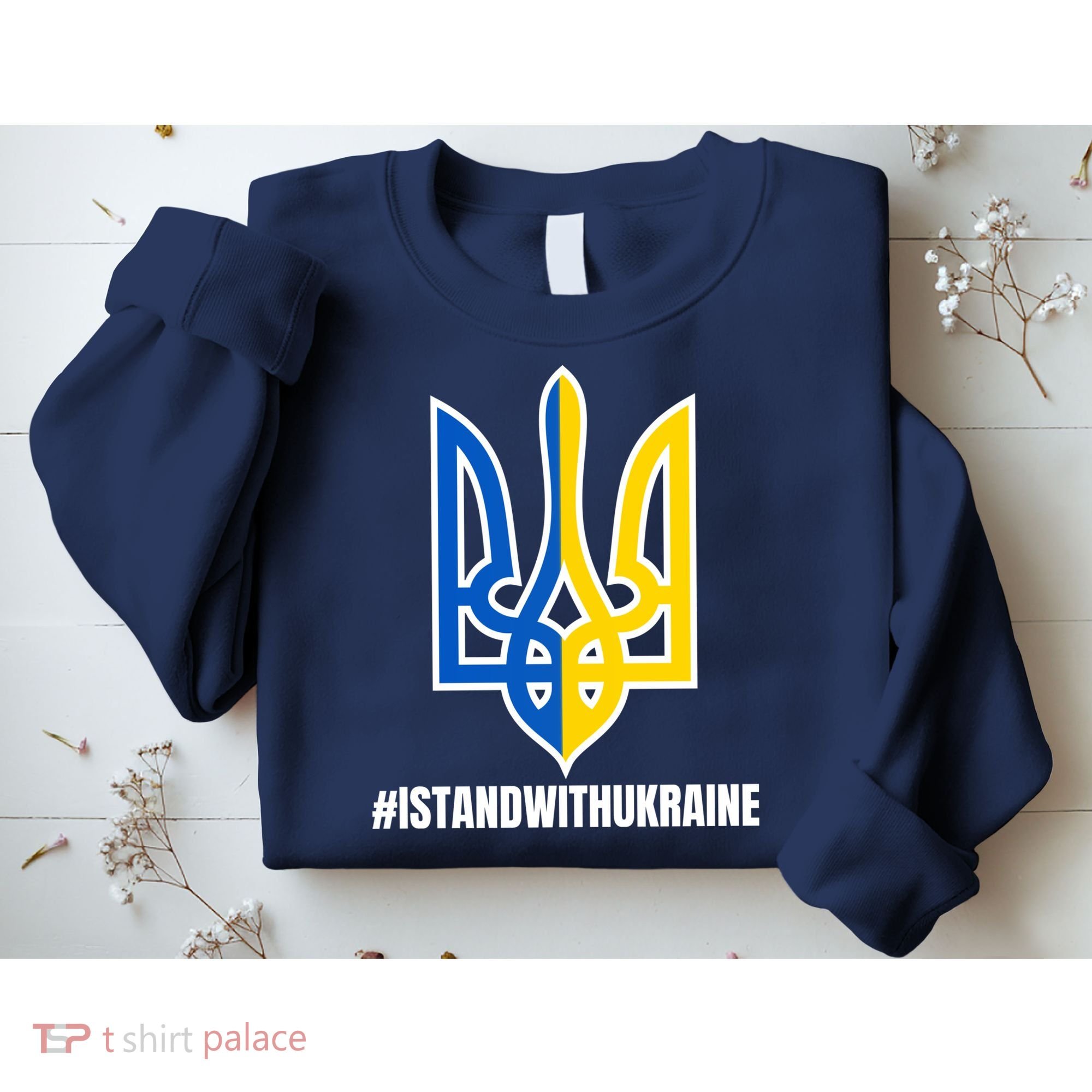 I Stand With Ukraine Flag Support Free Ukrainians Sweatshirt