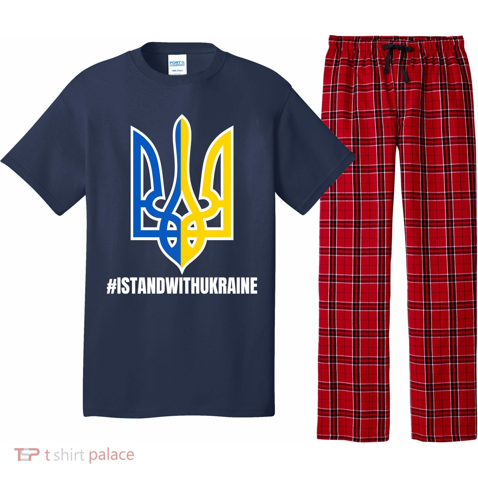 I Stand With Ukraine Flag Support Free Ukrainians Pajama Set