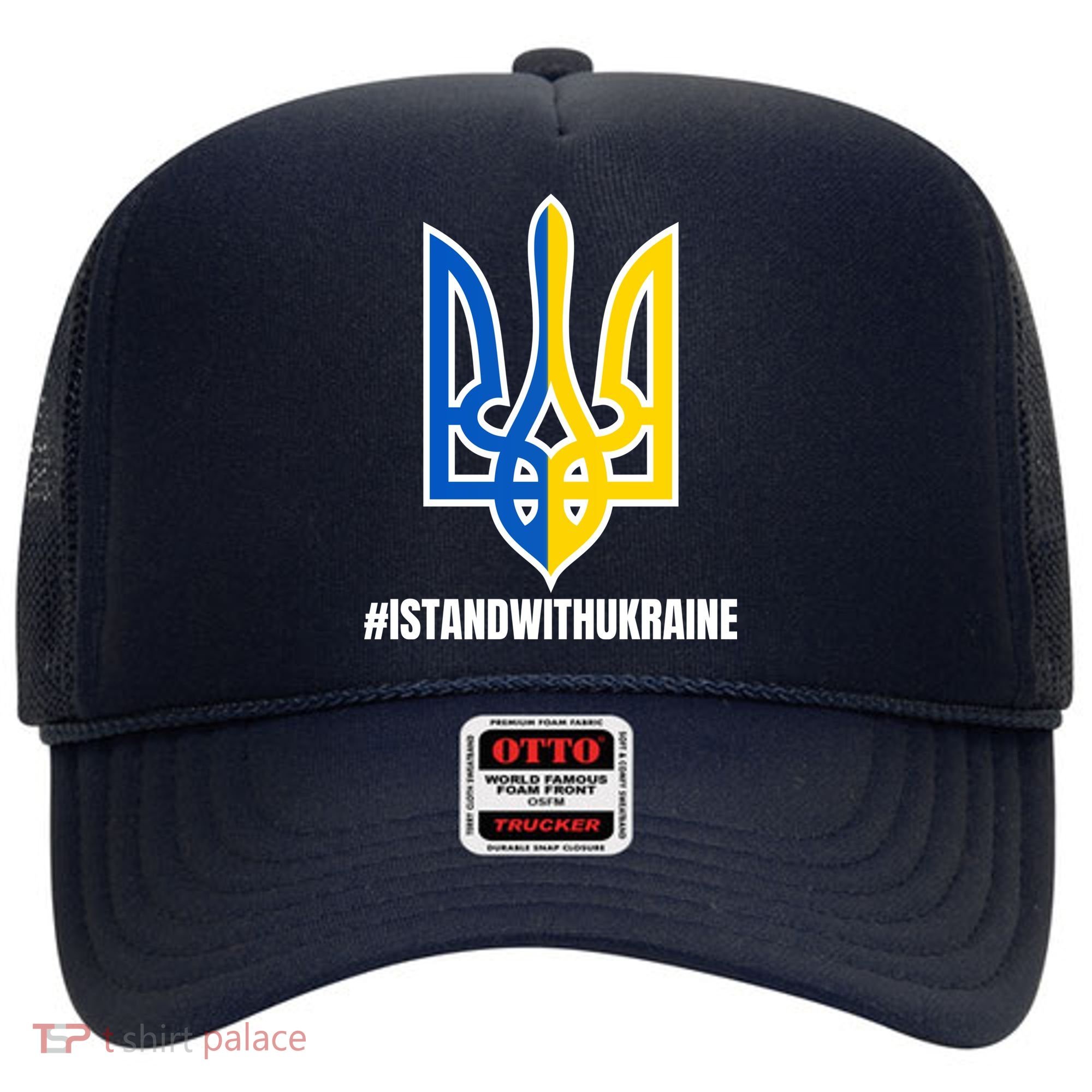 I Stand With Ukraine Flag Support Free Ukrainians Hat